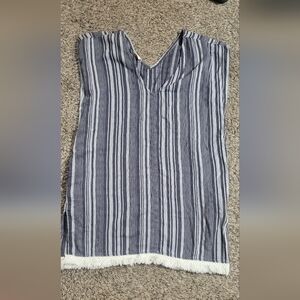 Salt Life Striped Cover Up/Dress in Navy and White